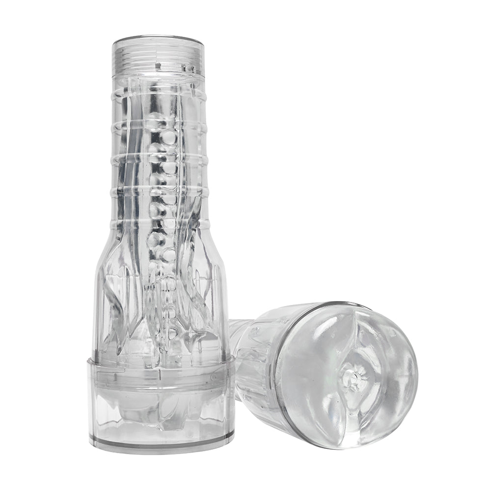 Savage Me Miss Ibiza Stroker – Clear Handheld Stroker with Tight Canal