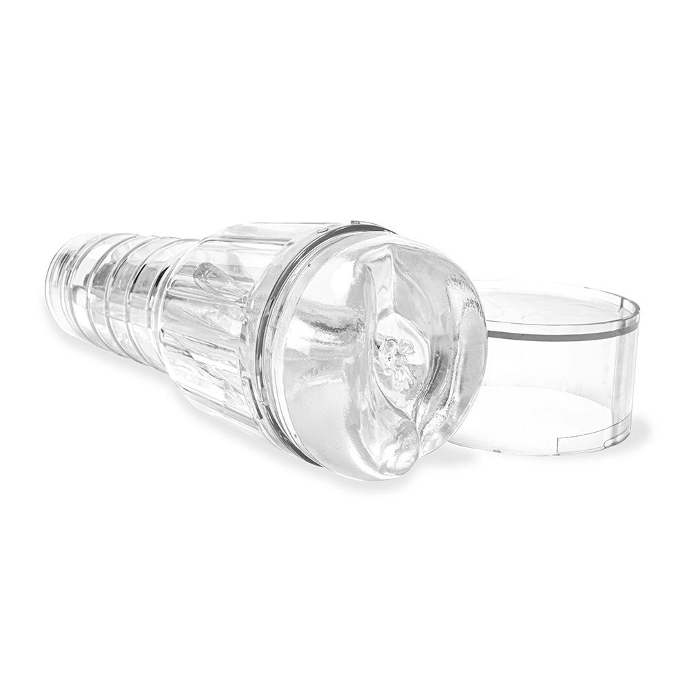 Savage Me Miss Ibiza Stroker – Clear Handheld Stroker with Tight Canal