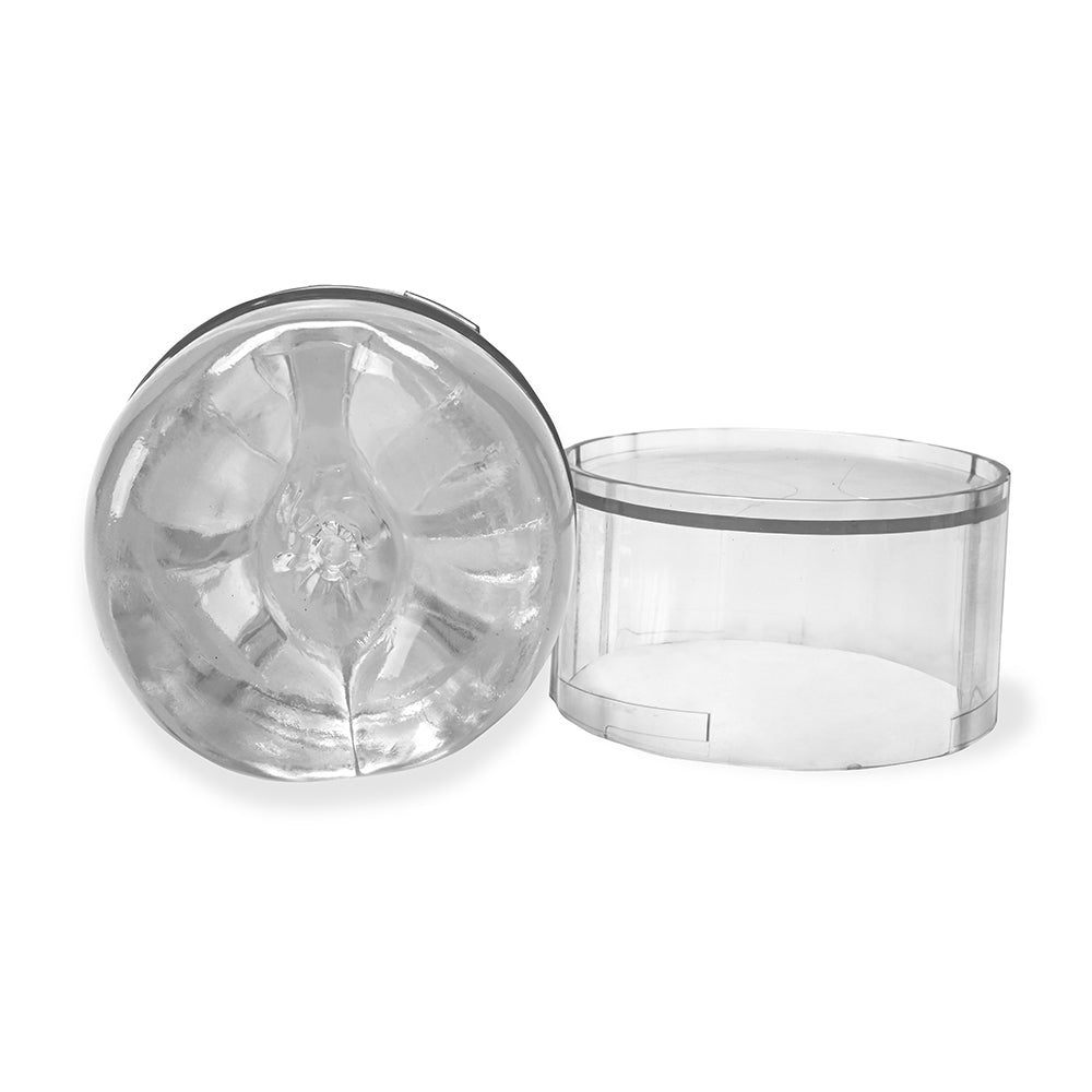 Savage Me Miss Ibiza Stroker – Clear Handheld Stroker with Tight Canal