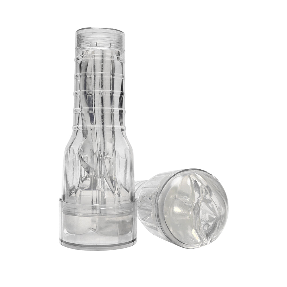 Savage Me Miss Texas Stroker – Handheld Stroker with Tight Canal – Clear