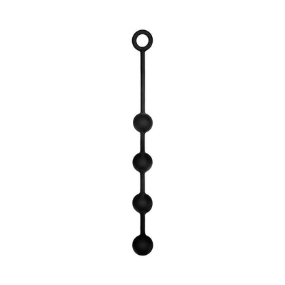 Prowler RED Small Silicone Anal Beads - Black