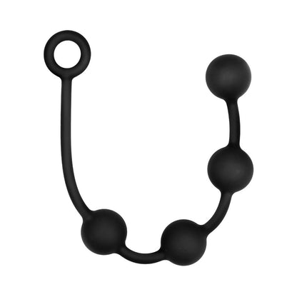 Prowler RED Small Silicone Anal Beads - Black