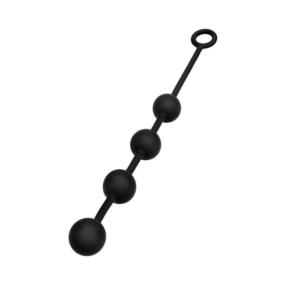 Prowler RED Small Silicone Anal Beads - Black