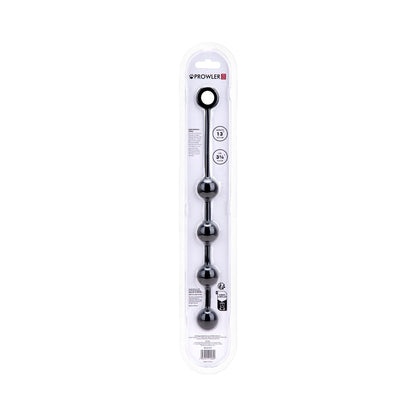 Prowler RED Small Silicone Anal Beads - Black