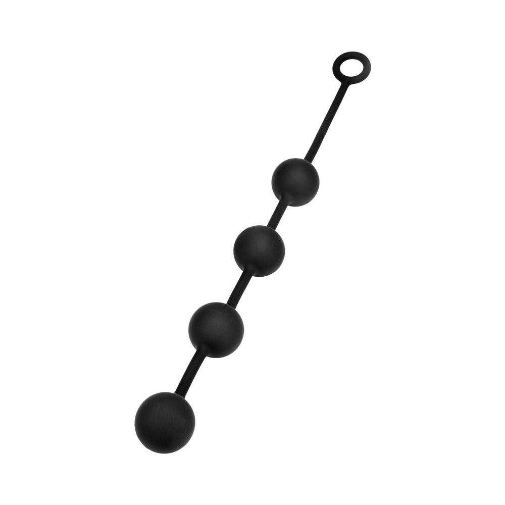 Prowler RED Medium Silicone Anal Beads – Black
