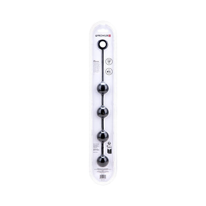 Prowler RED Medium Silicone Anal Beads – Black