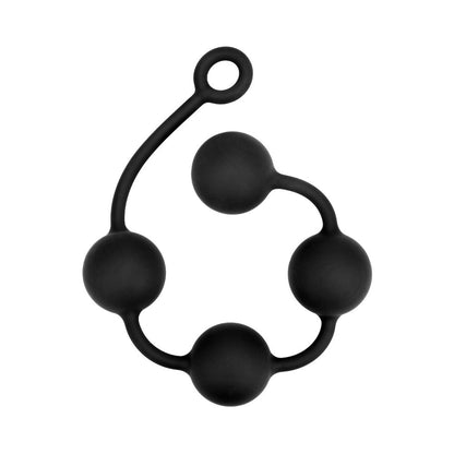 Prowler RED Large Silicone Anal Beads – Black