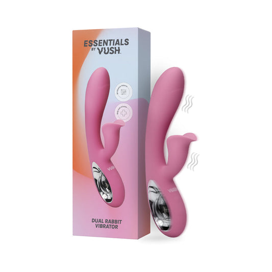 VUSH Essentials Dual Rabbit Vibrator – Light Pink