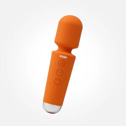 VUSH Essentials Mini Wand Vibrator – Orange