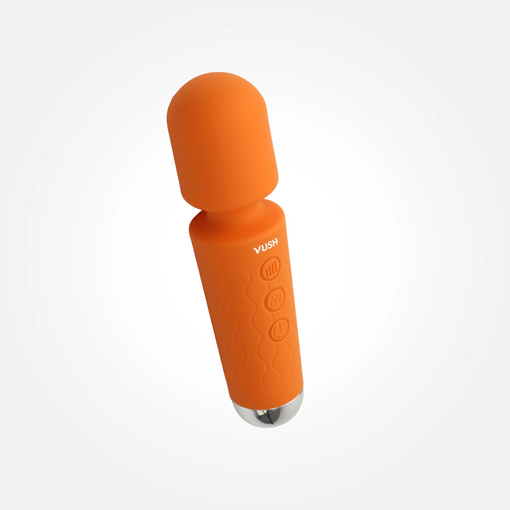 VUSH Essentials Mini Wand Vibrator – Orange
