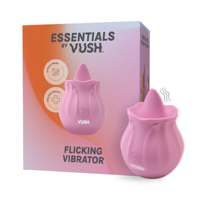 VUSH Essentials Flicking Vibrator – Light Pink – Waterproof
