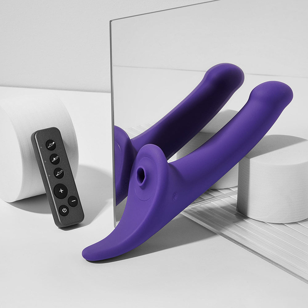 Lovely Planet Strap-On-Me Multi Orgasm Dildo – Medium Purple