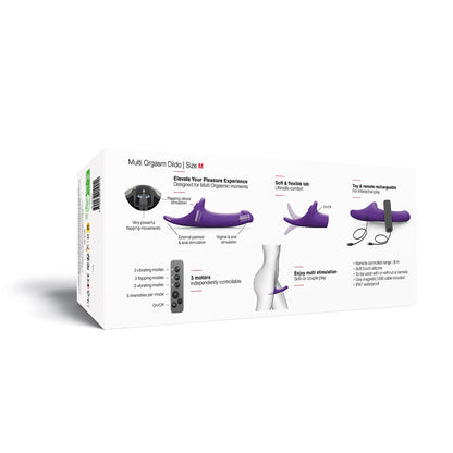 Lovely Planet Strap-On-Me Multi Orgasm Dildo – Medium Purple