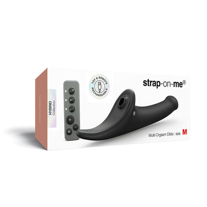 Lovely Planet Strap-On-Me Multi Orgasm Dildo Medium – Black