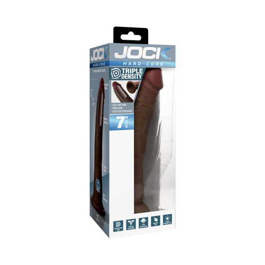 JOCK Hard-Core Triple Density Dildo 7 in. – Brown