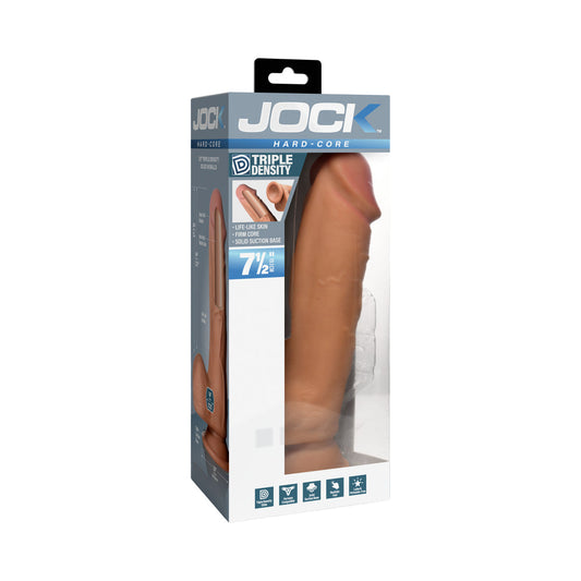 JOCK Hard-Core Triple Density Dildo with Balls – Tan
