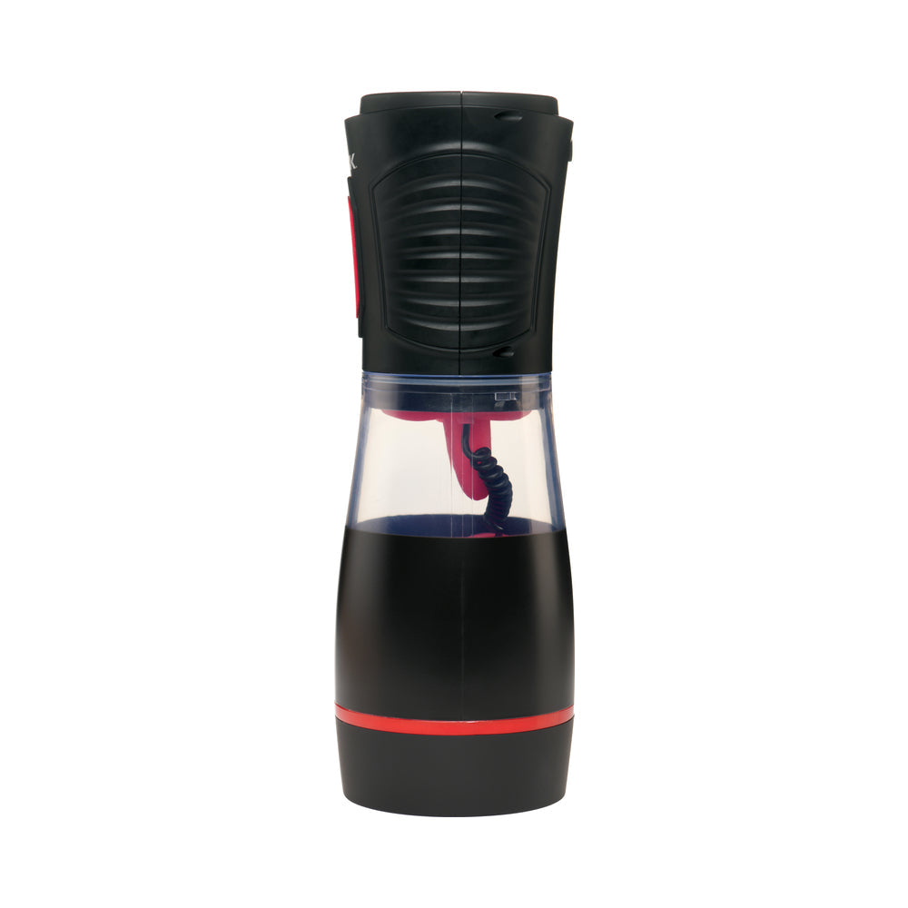 Curve Novelties Advanced Blow Job Sucking, Licking & Vibrating Masturbator – Black/Red