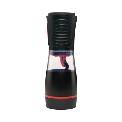 Curve Novelties Advanced Blow Job Sucking, Licking & Vibrating Masturbator – Black/Red