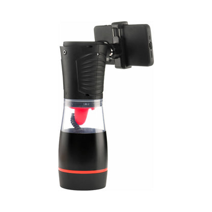 Curve Novelties Advanced Blow Job Sucking, Licking & Vibrating Masturbator – Black/Red