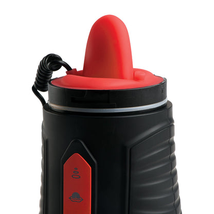 Curve Novelties Advanced Blow Job Sucking, Licking & Vibrating Masturbator – Black/Red
