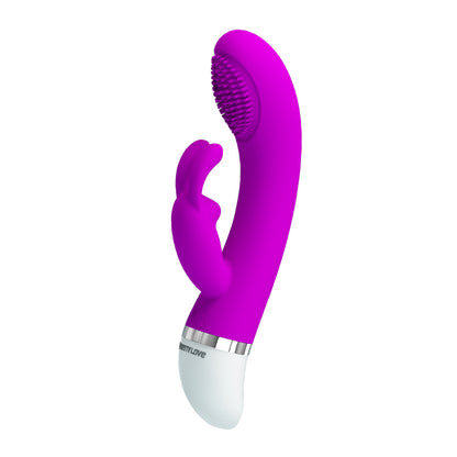 Pretty Love Christ Come Hither Rabbit Vibrator - Purple