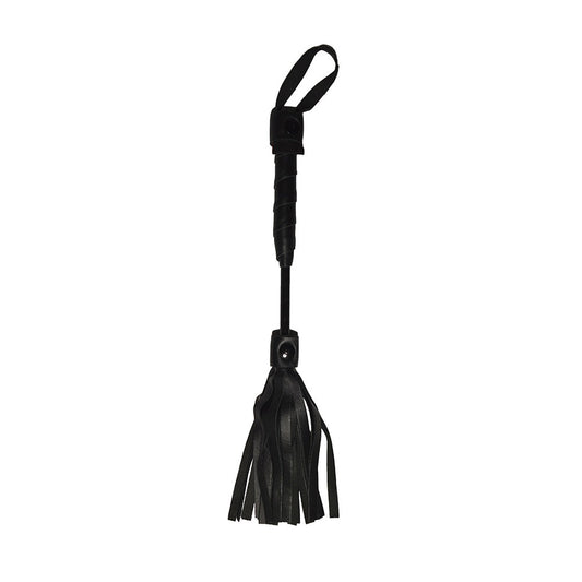 Me You Us Mini Flogger – Black – Compact Teasing Accessory