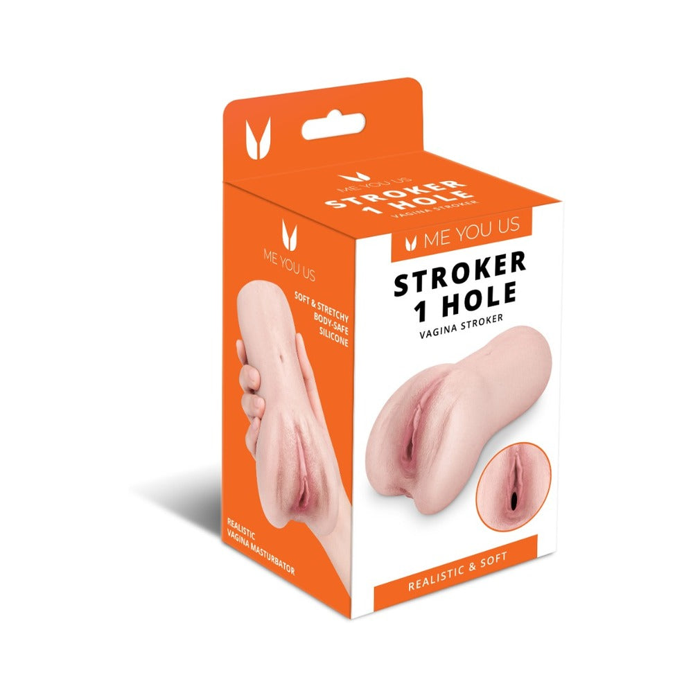 Me You Us Male Masturbator Stroker – Vanilla/Ivory/Beige