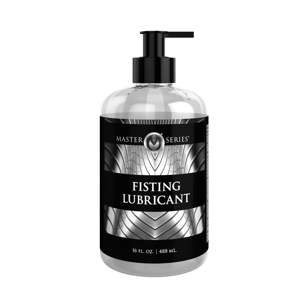 Master Series Fisting Lubricant 16 oz – Water-Based with 2% Lidocaine – Clear
