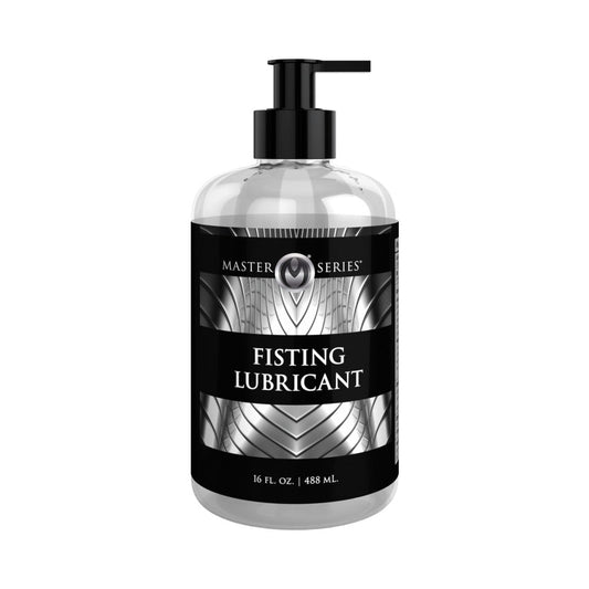 Master Series Fisting Lubricant 16 oz – Water-Based with 2% Lidocaine – Clear