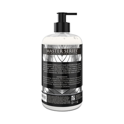 Master Series Jizz Cum-Scented Water-Based Lube – 16 oz – White