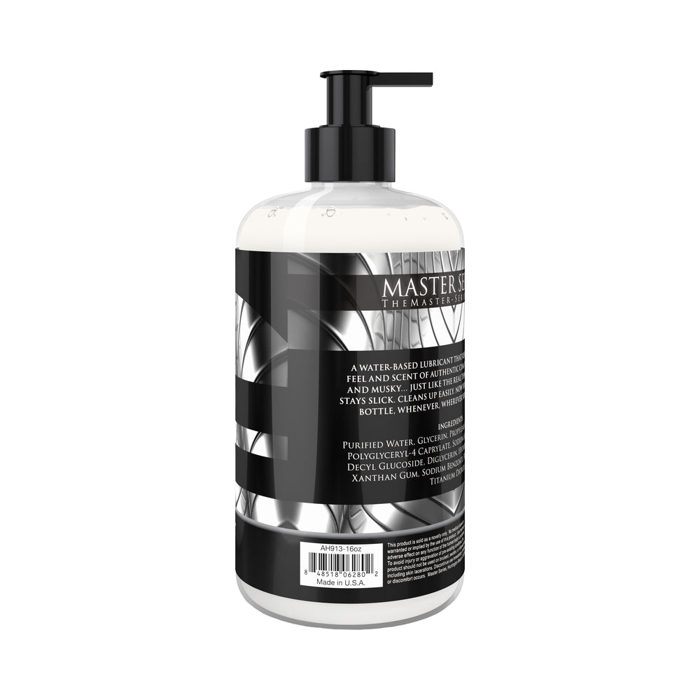 Master Series Jizz Cum-Scented Water-Based Lube – 16 oz – White