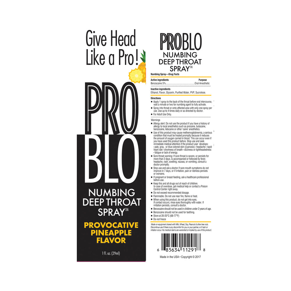 Problo Deep Throat Spray Pineapple 1 oz