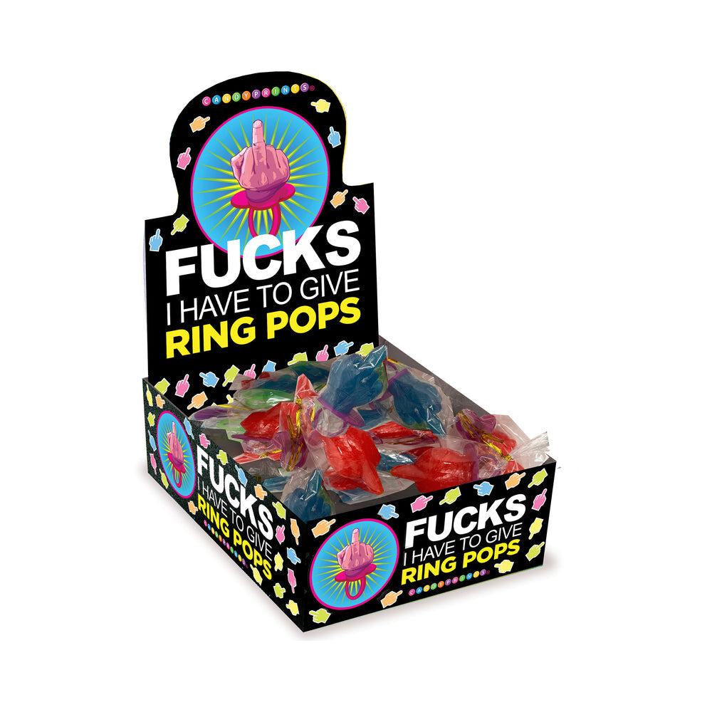 Little Genie Last Fuck Ring Pop Display – Assorted Colors