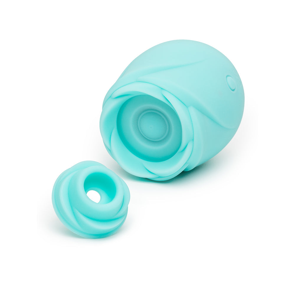 Romp Glow Rose Glow Vibrator with Pleasure Air Technology – Teal