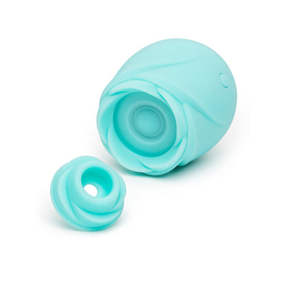 Romp Glow Rose Glow Vibrator with Pleasure Air Technology – Teal