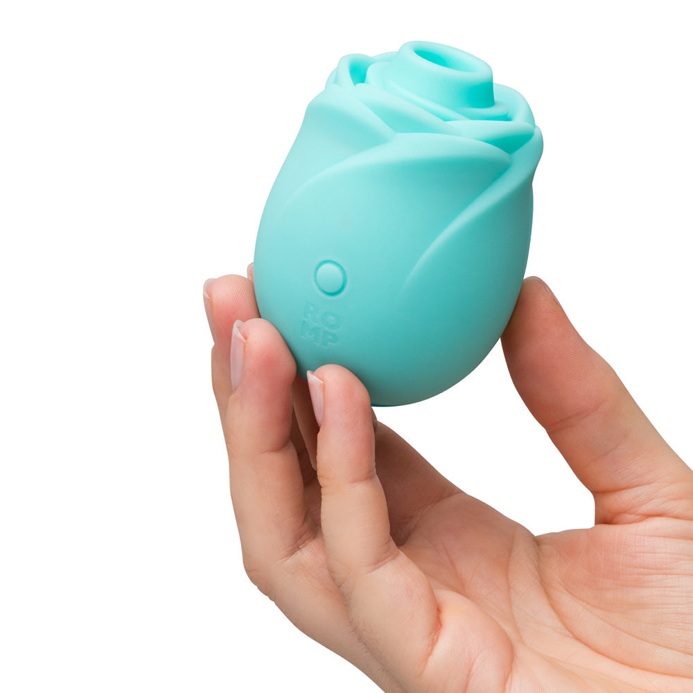 Romp Glow Rose Glow Vibrator with Pleasure Air Technology – Teal