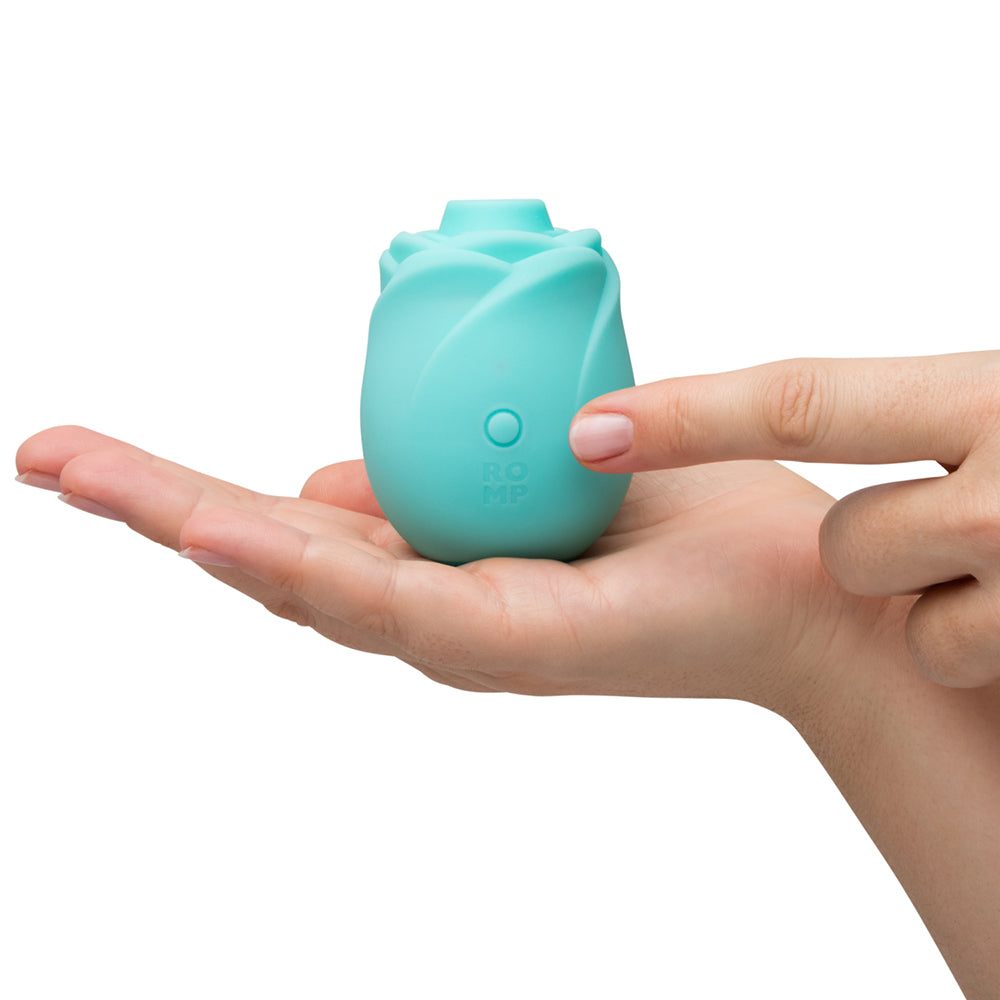 Romp Glow Rose Glow Vibrator with Pleasure Air Technology – Teal
