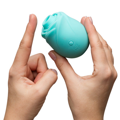 Romp Glow Rose Glow Vibrator with Pleasure Air Technology – Teal