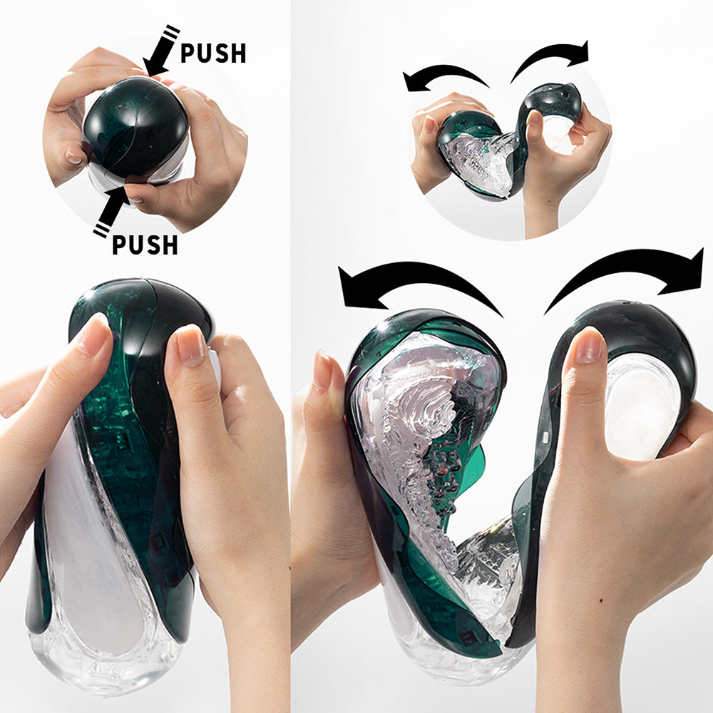 TENGA FLIP 360 Aurora Green Stroker – 360° Pressure Pads, Green