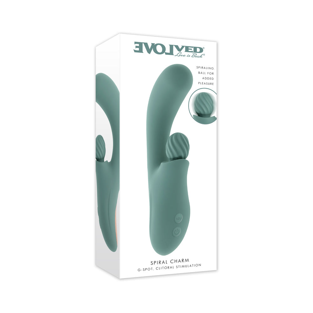 Evolved Spiral Charm Clitoral Stimulator – Green