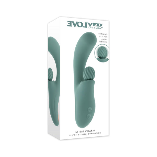 Evolved Spiral Charm Clitoral Stimulator – Green