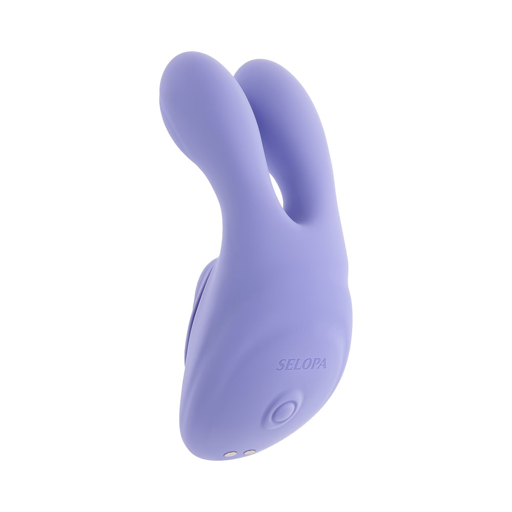 Selopa Handsy Purple Textured Palm Vibe with Vibrating Fingers