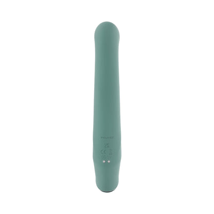 Evolved Satin Swirl Mint G-Spot Vibrator with Swirling Beads – Green
