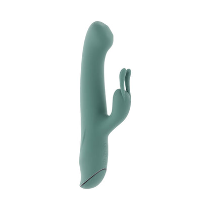 Evolved Satin Swirl Mint G-Spot Vibrator with Swirling Beads – Green