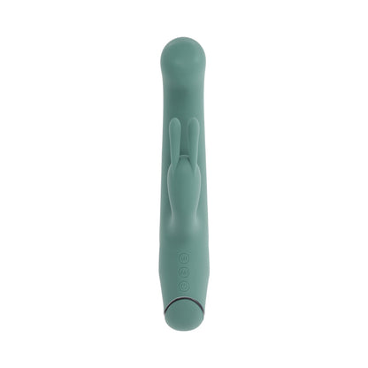Evolved Satin Swirl Mint G-Spot Vibrator with Swirling Beads – Green