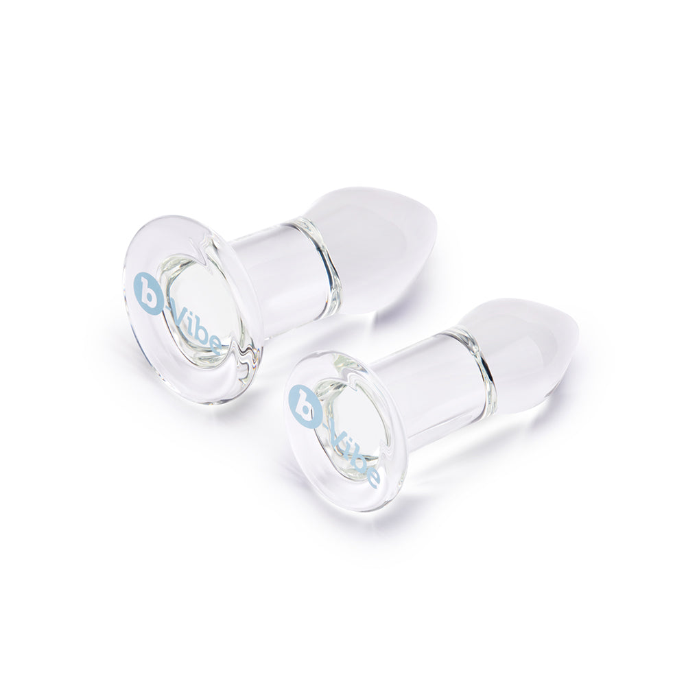 b-Vibe Intermediate Glass Dilators Set - Anal Dilators - Clear