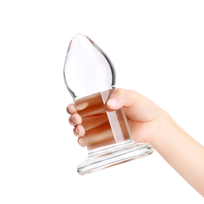 b-Vibe Advanced 7.5 in. Glass Anal Dilator - Clear