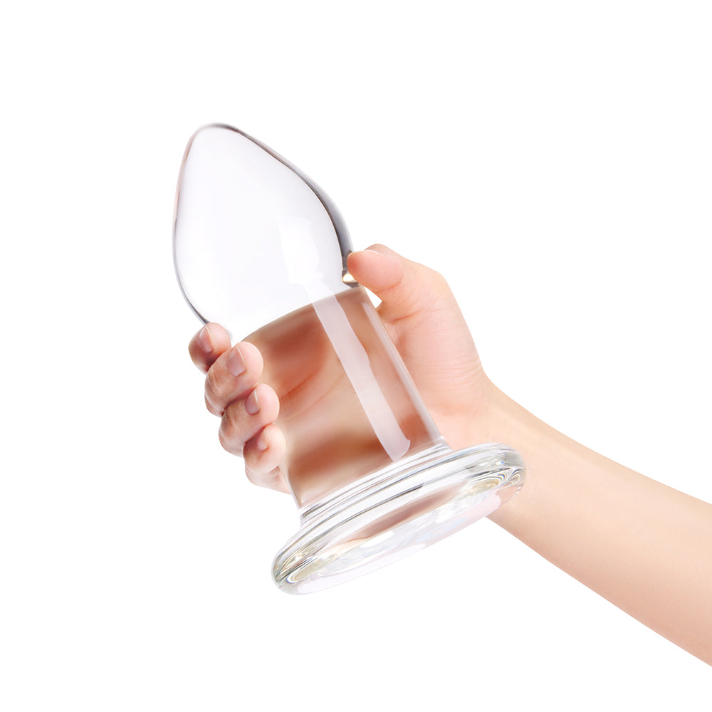 b-Vibe Advanced 7.5 in. Glass Anal Dilator - Clear