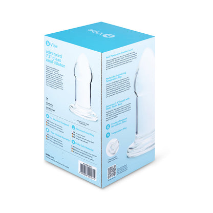 b-Vibe Advanced 7.5 in. Glass Anal Dilator - Clear