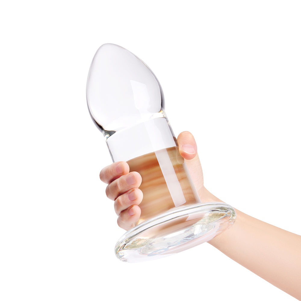 b-Vibe Advanced 8 in. Glass Anal Dilator – Clear